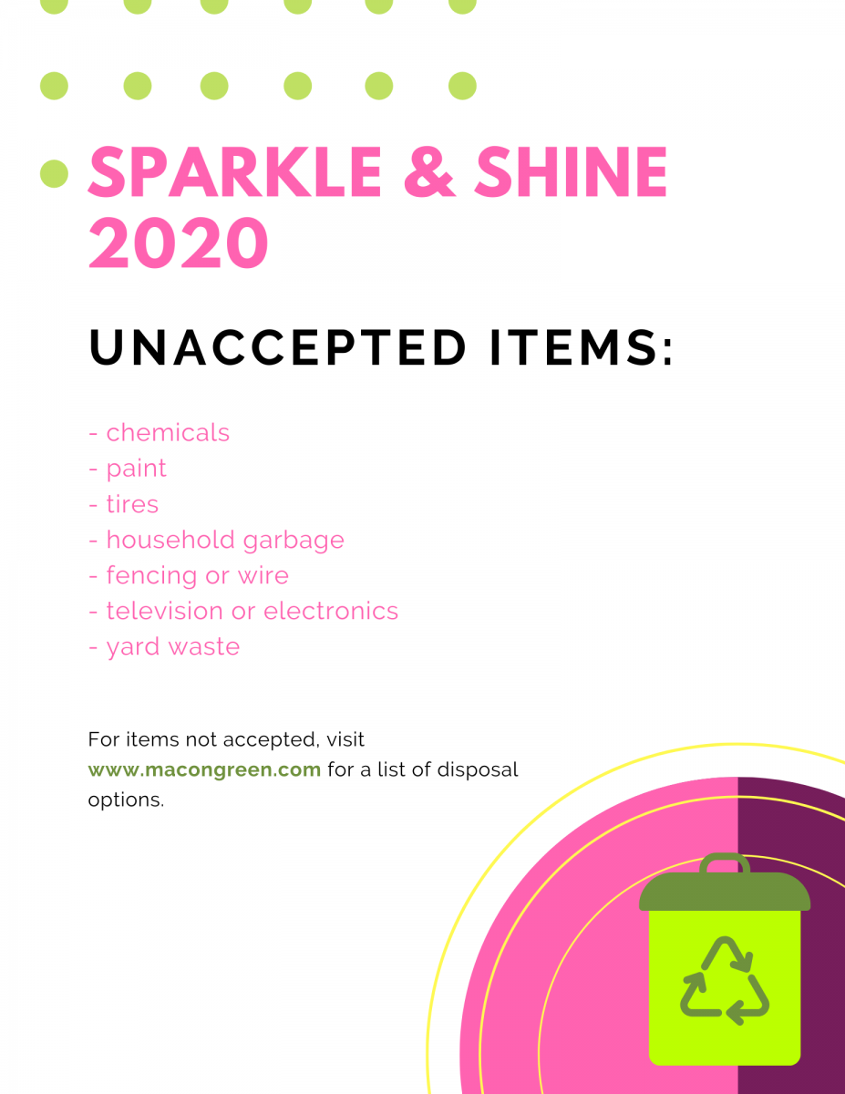 Sparkle & Shine 2020 Unacceptable List
